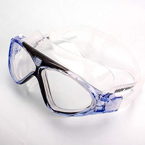 Oculos de natação Orbit, corpo transp/aro azul/lente transp, Único