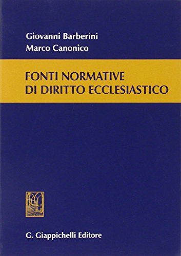 Fonti normative di diritto ecclesiastico