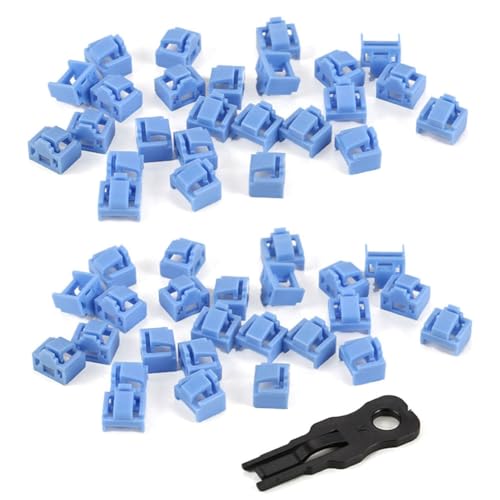 Capuchons RJ45 bleus anti-poussière avec verrouillage et clé pour sécuriser 400 ports Ethernet