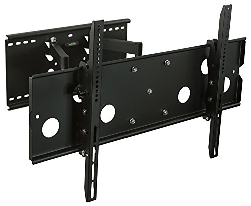 Mount-It! Heavy-Duty TV Wall Mount Bracket with Full Motion Articulating Dual Arms Swivel Corner Bracket for 42 to 70 inch Screen LCD OLED Plasma 4K Flat Panels, 220 Lbs Capacity