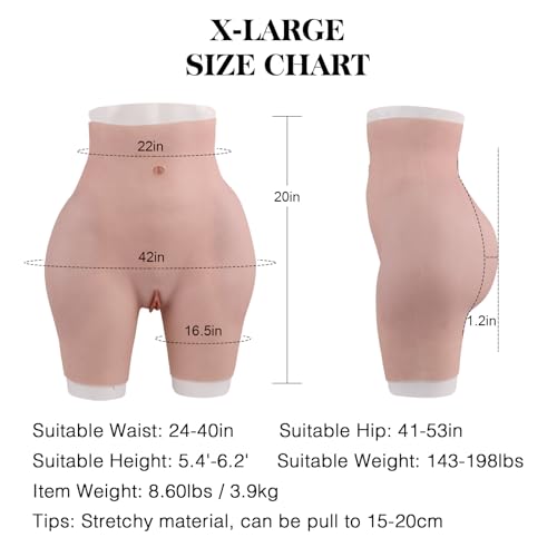 EQAIWUJIE Silicone Panty Big Butt Lifter Hip Enhancer Crossdressing Underwear for Crossdressers Transgender Dragqueen4