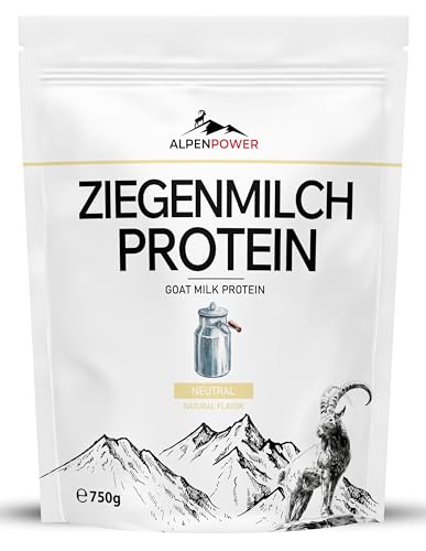 AlpenPower Proteína de Leche de Cabra 750g - Sin aditivos I Proteína de leche de cabra 100% natural de Austria - Excelente tolerabilidad (de leche A2)