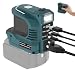 YNDZ 220W Wechselrichter für Makita 18V Akku DC 18V zu AC 220V Spannungswandler Inverter mit USB QC3.0 Type C PD Anschluss 12V 5A DC Ausgang LED Notlicht