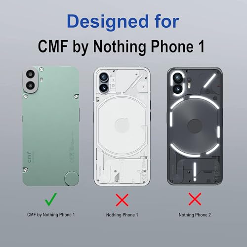 Image of amazon basics Back Case Cover for CMF by Nothing Phone 1 | Compatible for CMF by Nothing Phone 1 Back Cover | Case Cover with Camera Protection | (TPU + PC | Translucent Black)