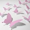 Wandkings 3D Schmetterlinge Pink – 12-teiliges Set Mit Klebepunkten, Made In Germany