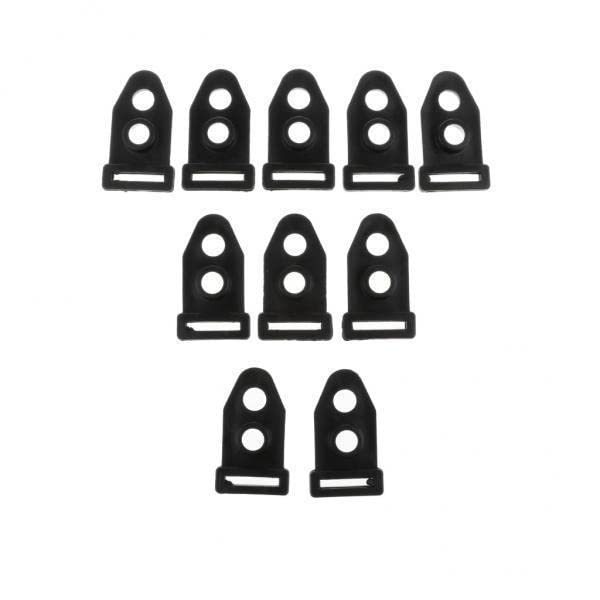MERISHOPP 2x10pcs Tent Clip Camping Tent Feet Clamp Accessories for Outdoor Black 4cm| Camping Gear | Heavy-Duty Tent Stakes & Guy Lines Set-image-39