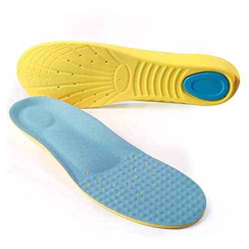 Semelles de marche confortables en mousse à mémoire forme for le sport et les chaussures médicales fonctionnelles. Protège vos pieds sur surfaces dures(M)