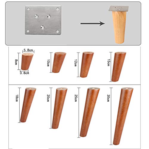 Patas de madera para muebles: repare su sofá viejo con soportes cónicos estables 4