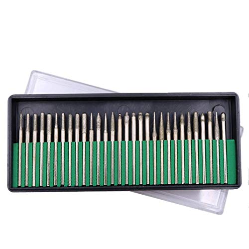 Image of Diy Crafts 11580 Diamond Engraving Accessories Set, Routing Bit /Circular Saw Blade /Diamond Burr Bits for Dremel Attachment, Multicolor, 45 Piece