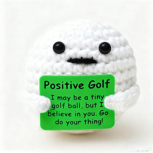 DvBCNMe Golf Geschenke, Lustige Golf-Geschenke, Häkel-Golfball-Charakter, Kreative und Humorvolle Geschenkidee, – Perfekt für Weihnachten und...