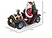 BestPysanky Santa Driving Classic Car with LED Lights Figurine 10.5 Inches Long