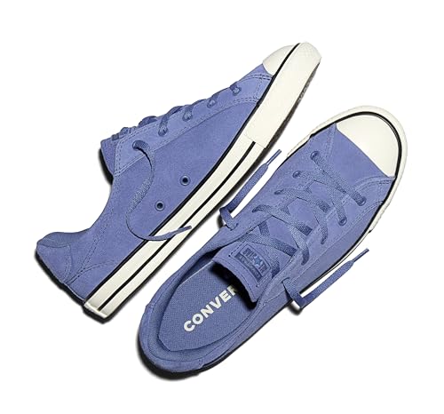 Converse, Women's, Chuck Taylor All Star Dainty Lucky Tonal Suede Low Top, Indigo Storm/Egret/Black, 10, Medium by Converse - Used condition - Image 4