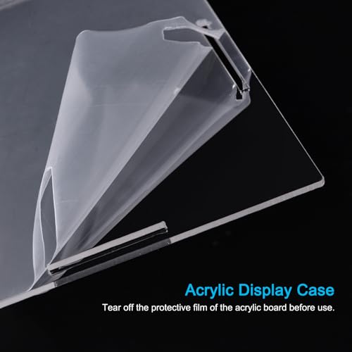 Meccanixity MEA220524EE0370 Acrylic Display Case Plastic Box Cube Storage Box Clear Assemble Showcase 8.3X6.3X16.1 Inch thumb #3