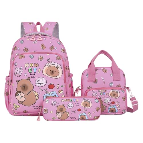 Mochila Capybara para meninos, de papelaria | de papelaria engraçada para crianças, meninos, estudantes, pré-escolares, viagens, compras, deslocamento, adolescentes, escola