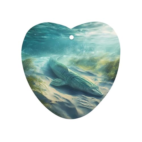 Sturgeon Fish Car Air Freshener Hanging Aromatherapy Tablets for Car Accessories Love form