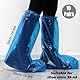 10 Paare Einweg Stiefelüberzieher, Blau Überziehschuhe, Einmalüberschuhe mit Gummizug, Überschuhe einweg, Regenüberschuhe, Wasserdichte Regenschuh Abdeckungen für Männer und Frauen (50cm)