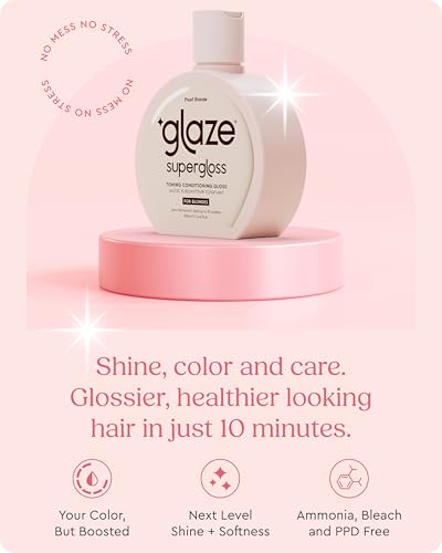 Glaze Supergloss Color Conditioning Gloss With Dispensing Pump – Hydrating Semi-Permanent Color Hair Gloss & Shine Boost – For Light Blonde Hair – 6.4 Fl Oz - Pearl Blonde - Image 4