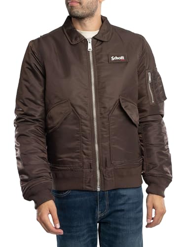 Schott NYC Mixte 210100rs Bombers, Brun (Dark Brown), XL EU