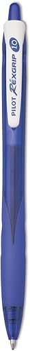 Pilot RexGrip BeGreen - Bolígrafos recargables y retráctiles, punta media, tinta azul, paquete de 12 (32371)