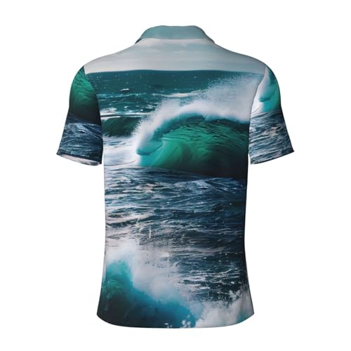 Polo imprimé eau de mer haut de gamme évacuation humidité