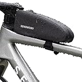 ESLUVE トップチューブバッグ 自転車 フレームバッグ 防水 軽量 簡単装着 ロードバイク クロスバイク対応 スマホ収納可 サイクリング収納 小物入れ スマホ収納可 アクセサリー