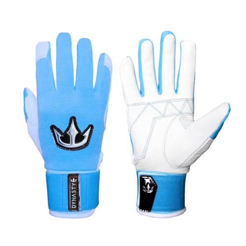 DYNASTY BASEBALL Bomb Squad Series Batting Gloves (Baby Blue, Large)