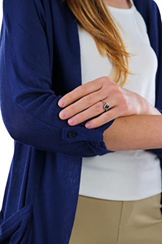 Image of ToBeInStyle Womens Open Front Casual Shrug Lightweight Layering Cardigan Sleeveless or Short Sleeve