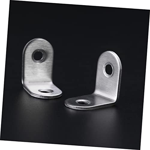 Homoyoyo 30 Peças Suportes De Suporte De Metal Para Prateleiras Suportes De Canto De Aço Inoxidável