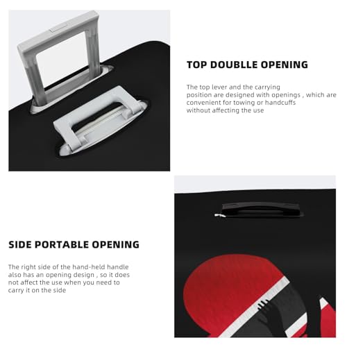 Travel Luggage Cover Trinidad And Tobago Flag Heart Fashion Washable Baggage Suitcase Protector Fit For Luggage Large4