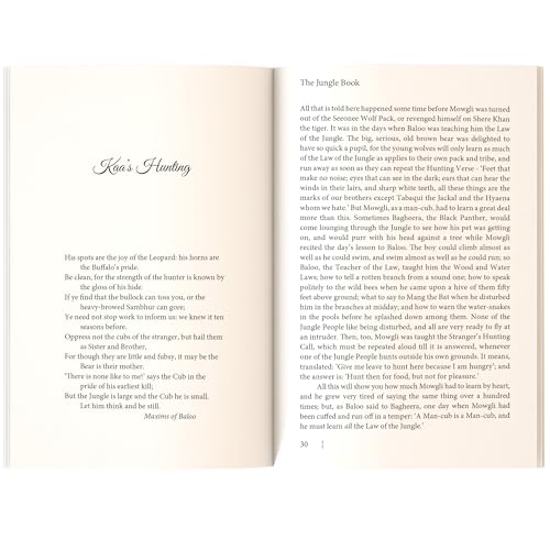 Image of The Jungle Book - Children Classic - Unabridged (160 Pages) - Fiction Novel for Readers of All Ages By Rudyard Kipling (Classic Novels)