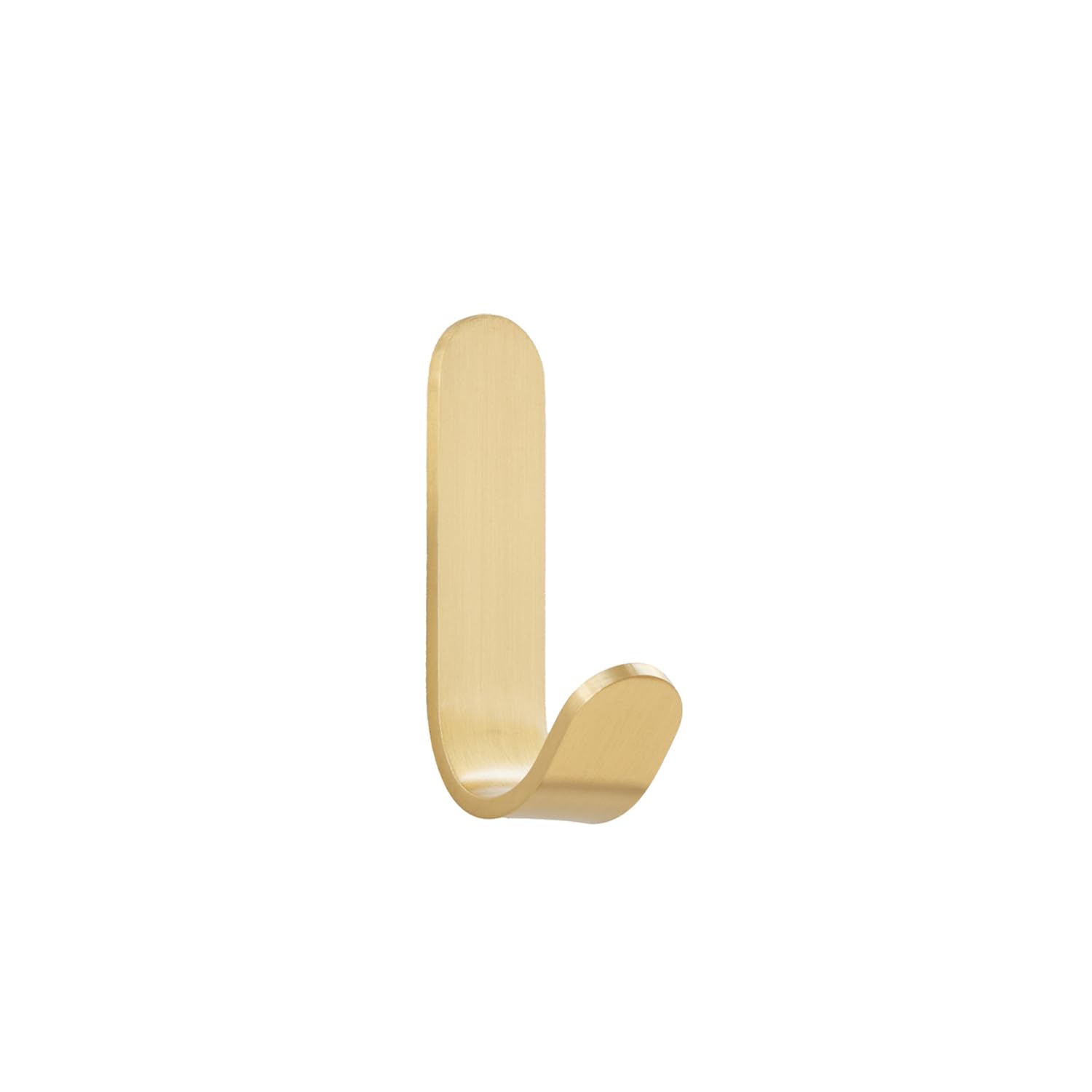 EVI Herrajes | Hook Towel Holder | Brass Wall Hook | Adhesive Mount | for Hanging Clothes, Towels, or Accessories | Mod. 183ADLMT