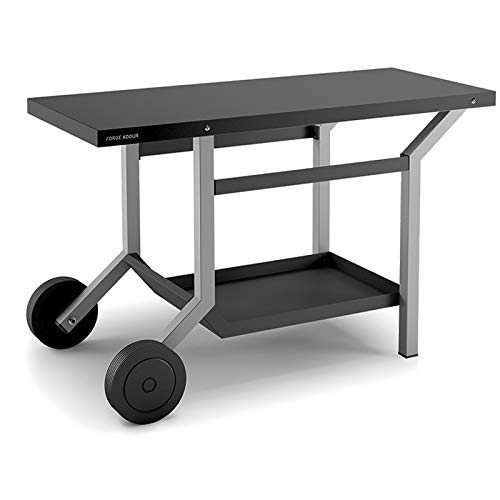 Forge Adour - Mesa Móvil Con Credenza Para Plancha, Acero Negro Y Gris Mate En Oferta Forge Adour Trca Ng Escritorio - Escritorios (1224 Mm, 648 Mm, 11140 Mm, 68 Kg)