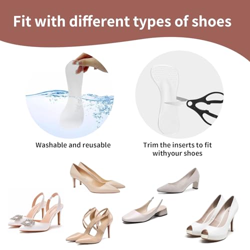 2 pares de plantillas para tacones para mujer miniatura 6