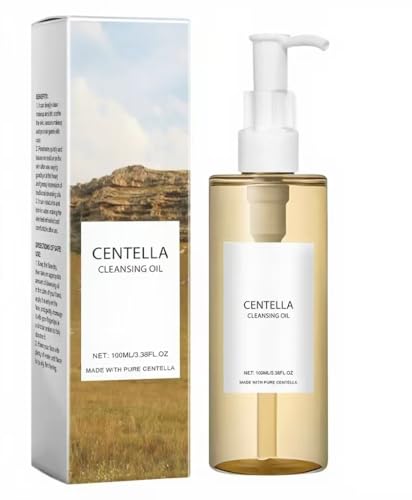 Centella Cleansing Oil Natural Oil Cleaner Skin Care Remover Oil Korean Centella Oil Cleanser for Gentle Makeup Removal Deep Cleansing of Pores for All Skin