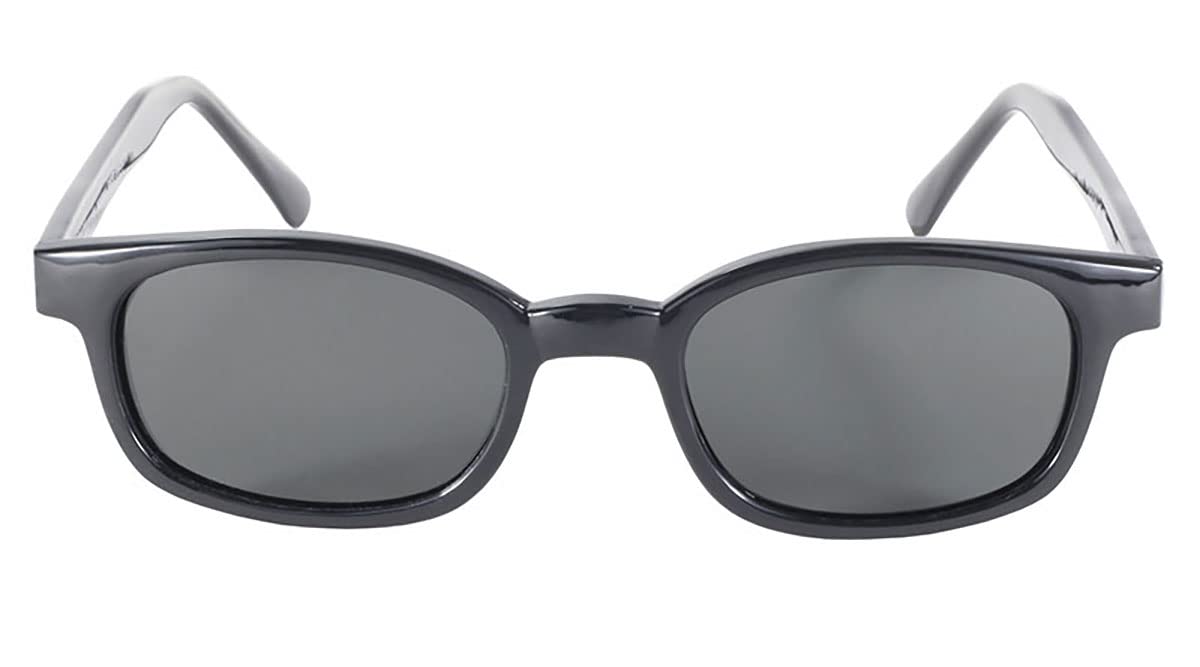 KD's X 1019 - Lunettes de soleil polarisées sportifs et motards - homme & femme - s'adaptent sous casque moto vélo ski - Verres gris UV400