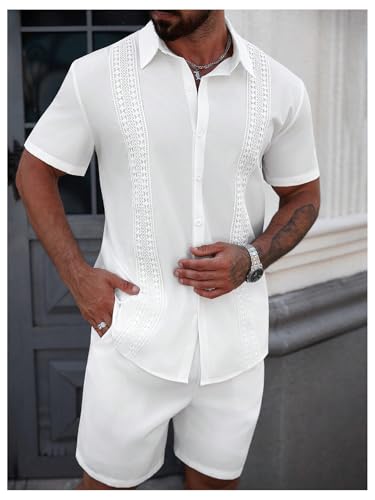 SOLY HUX Shirts for Men Button Down Shirt Sleeve Hawaiian Shirt Summer Beach Tops4