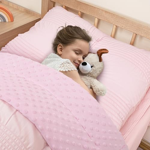Image of 4 Piece Toddler Bedding Set, Plush Minky Crib Bedding Set