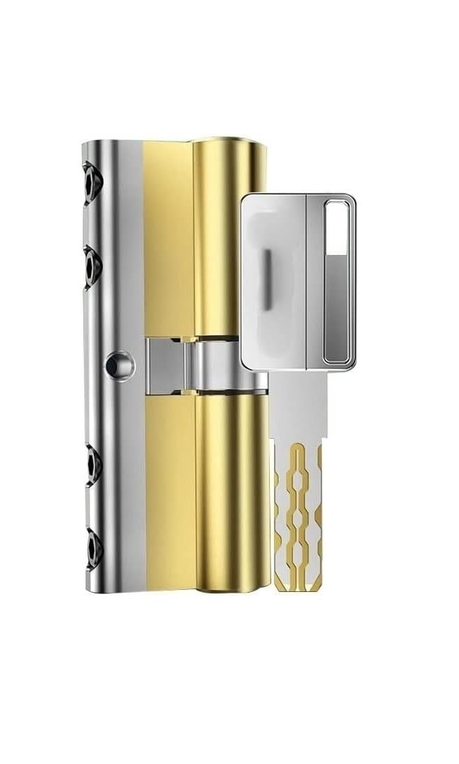 Serratura a pomello con chiave, Serratura a cilindro resistente al trapano ad urto for porte d'ingresso esterne, 8 chiavi, dimensioni multiple(115mm-consulting)