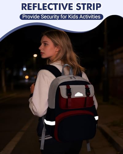 Image of Toddler Backpack for Boys Kids Girls 4-8 Small Toddler Preschool Backpack | 3-in-1 set for elementary middle school, 15-inch backpacks, insulated lunch bag, pencil case, back to school