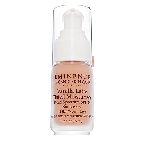 Eminence Organic Skin Care Vanilla Latte Tinted Light Moisturizer Spf 25, 1.2 Ounce