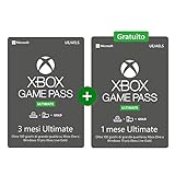 Abbonamento Xbox Game Pass 3 Mesi Ultimate + 1 Mese Gratuito | Xbox One/Windows 10 PC - Codice download