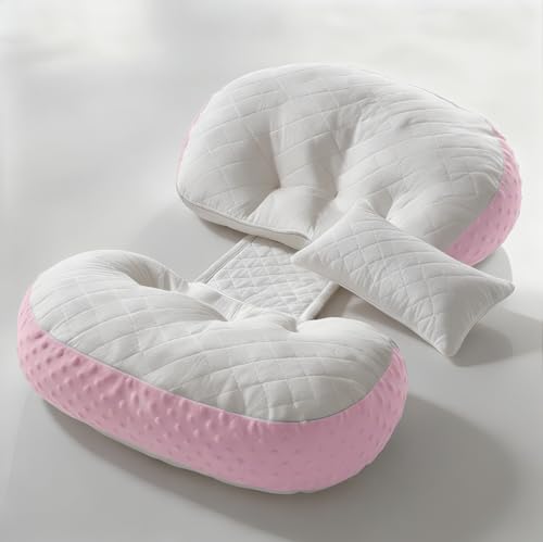 Image of StarAndDaisy Pregnancy Pillow for Women | Maternity Pillow for Pregnancy Sleeping with Cuddle Pillow with Belly Support, Leg Support, Adjustable Butterfly Design (Pink)