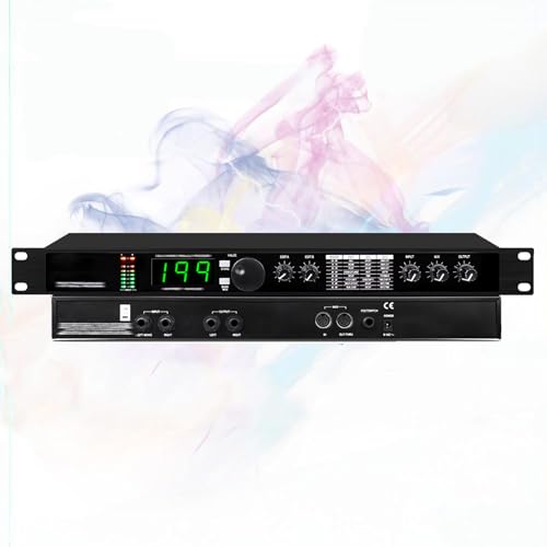Equalizzatore audio digitale professionale e processore di riverbero, 99 preset e 199 effetti sonori, elaborazione a 24 bit per studio e palco