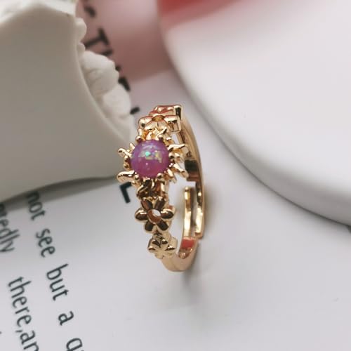 Rapunzel-Inspired Ring Princess Jewelry Birthday Weddings Party Ring Halloween Accessory4