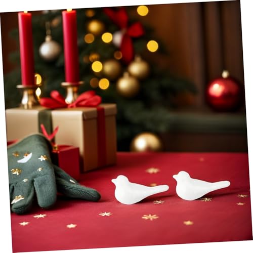 Oiseaux mousse blanche pour réussir vos décors de fêtes facilement