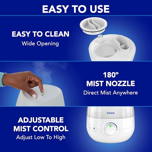 Vicks Mini Filter Free Cool Mist Humidifier VUL525 の商品画像 5