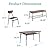 Best Choice Products 6-Piece 55in Modern Dining Set for Home, Kitchen, Dining Room w/Storage Racks, Rectangular Table, Bench, 4 Chairs, Steel Frame - Brown