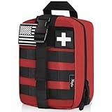 Haafoo Medical Molle Pouch Tactical - 1000D Nylon First Aid Pouch, Big Capacity EMT Pouch Utility, Heavy Duty Military Grade Rip-Away Ifak Pouch for Home and Outdoor Activities（Bag Only
