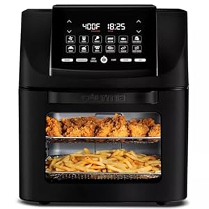 Gourmiiaairfryer14quartallinonedigitalkitchenairfryerovenrotisseriedehydratordeepfryerversatilekitchenappliancewithguidedcookingand12onetouchpresets Urban Country Home Decor Gourmiia air fryer 14 quart all in one digital kitchen airfryer oven rotisserie dehydrator deep fryerversatile kitchen appliance with guided cooking and 12 one touch presets urban country home decor