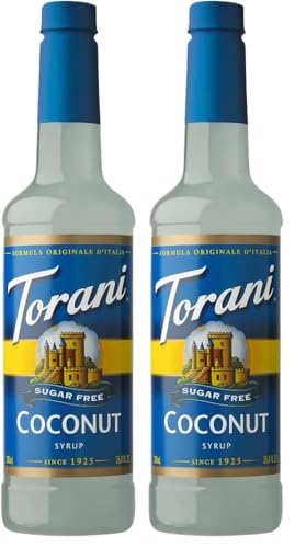 Image of Torani Sugar Free Coconut Syrup, 750mL (Pack of 2)